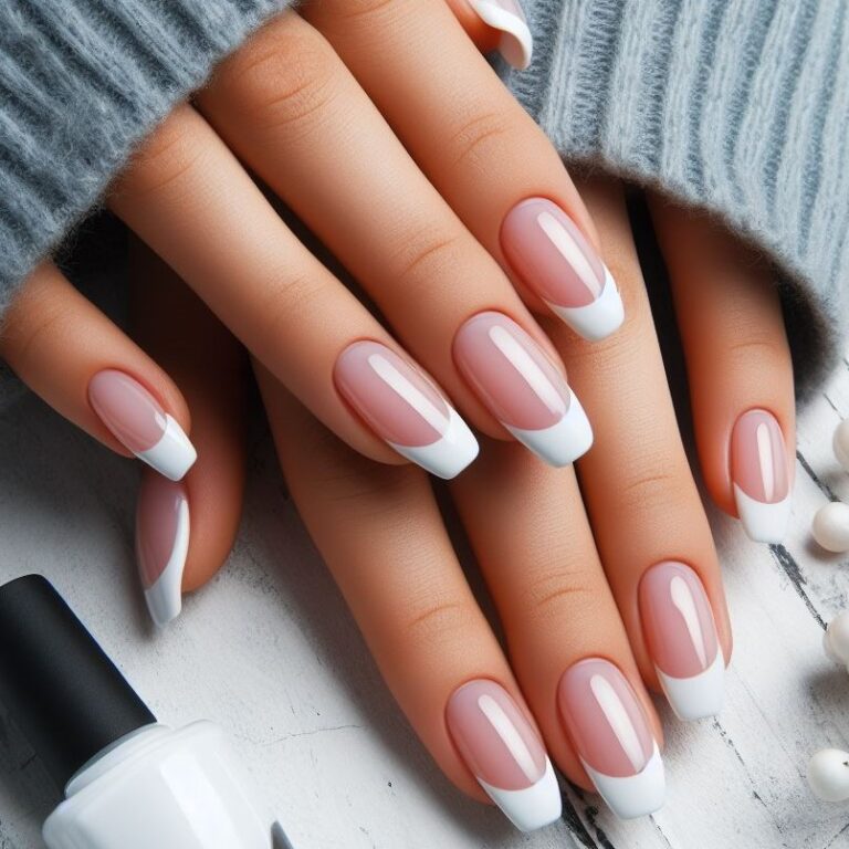 Classic French Tip: White Manicure Perfection